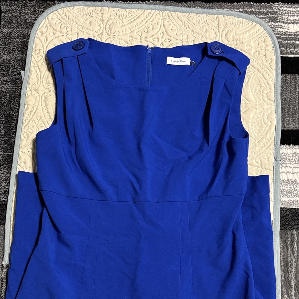 Calvin Klein Women's Royal Blue Midi Dress
